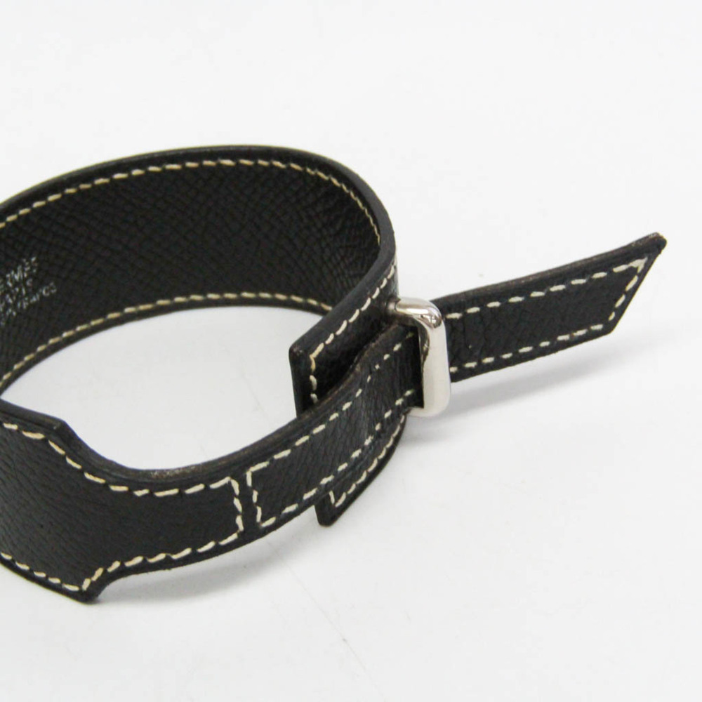 Hermes Nabab Leather Bangle Black - Picture 4 of 11